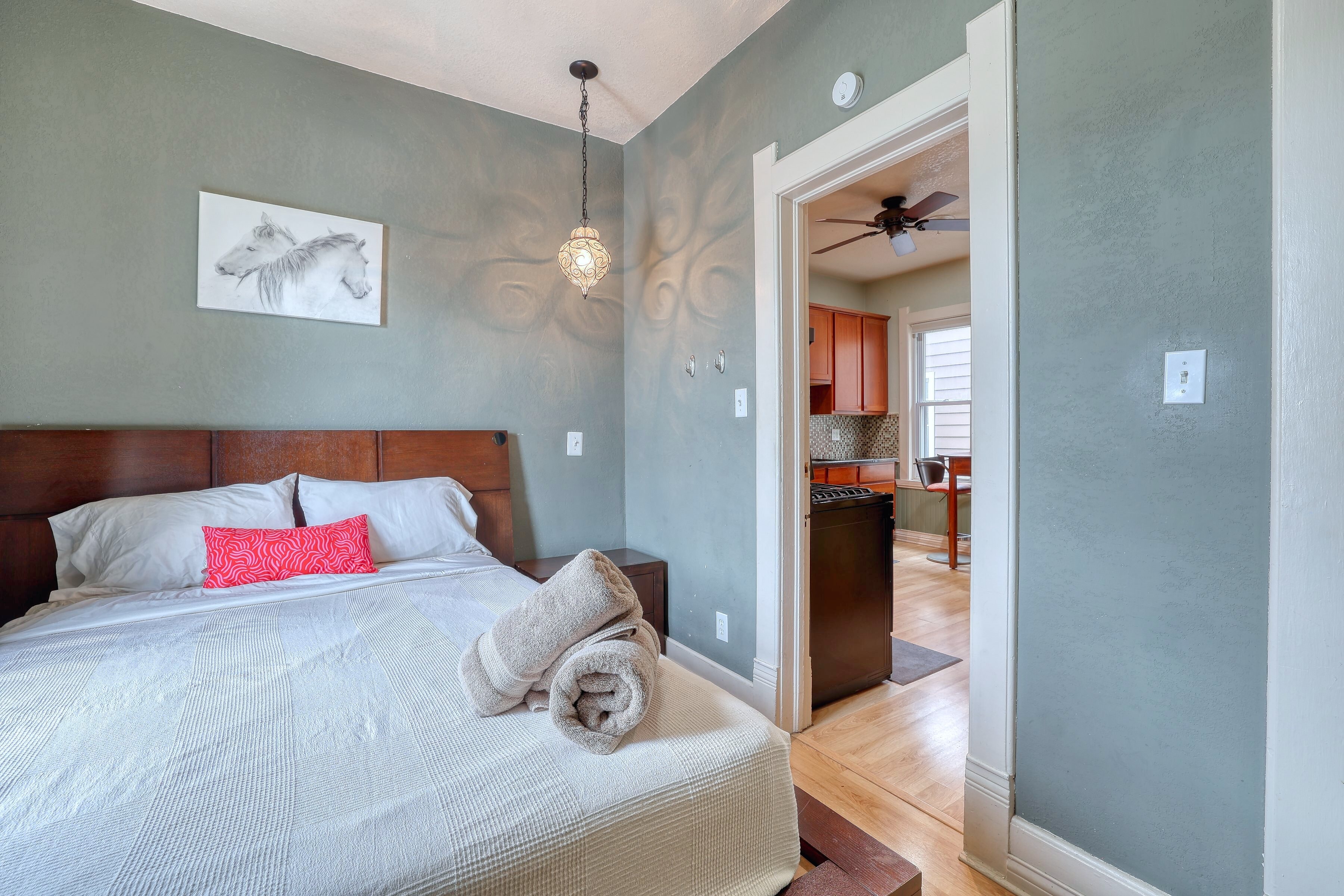 Second floor first bedroom twin bed with exit